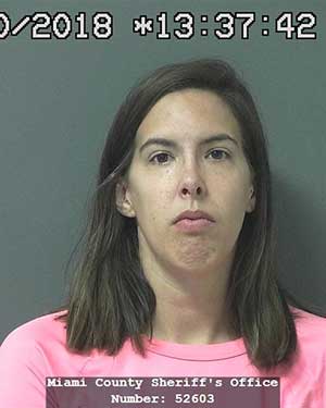 Arrest photo of Brigette McMeeken, 28, of  Kokomo